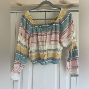 O’Neil Striped Crop Top